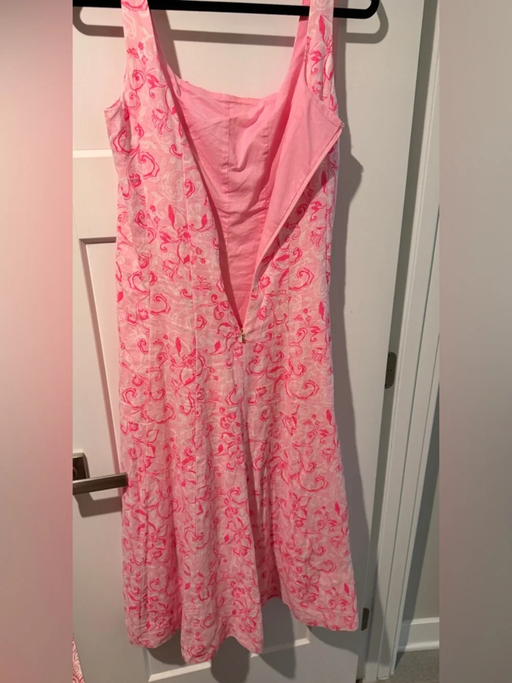 Lilly Pulitzer Pink Floral Print Sleeveless Sundress